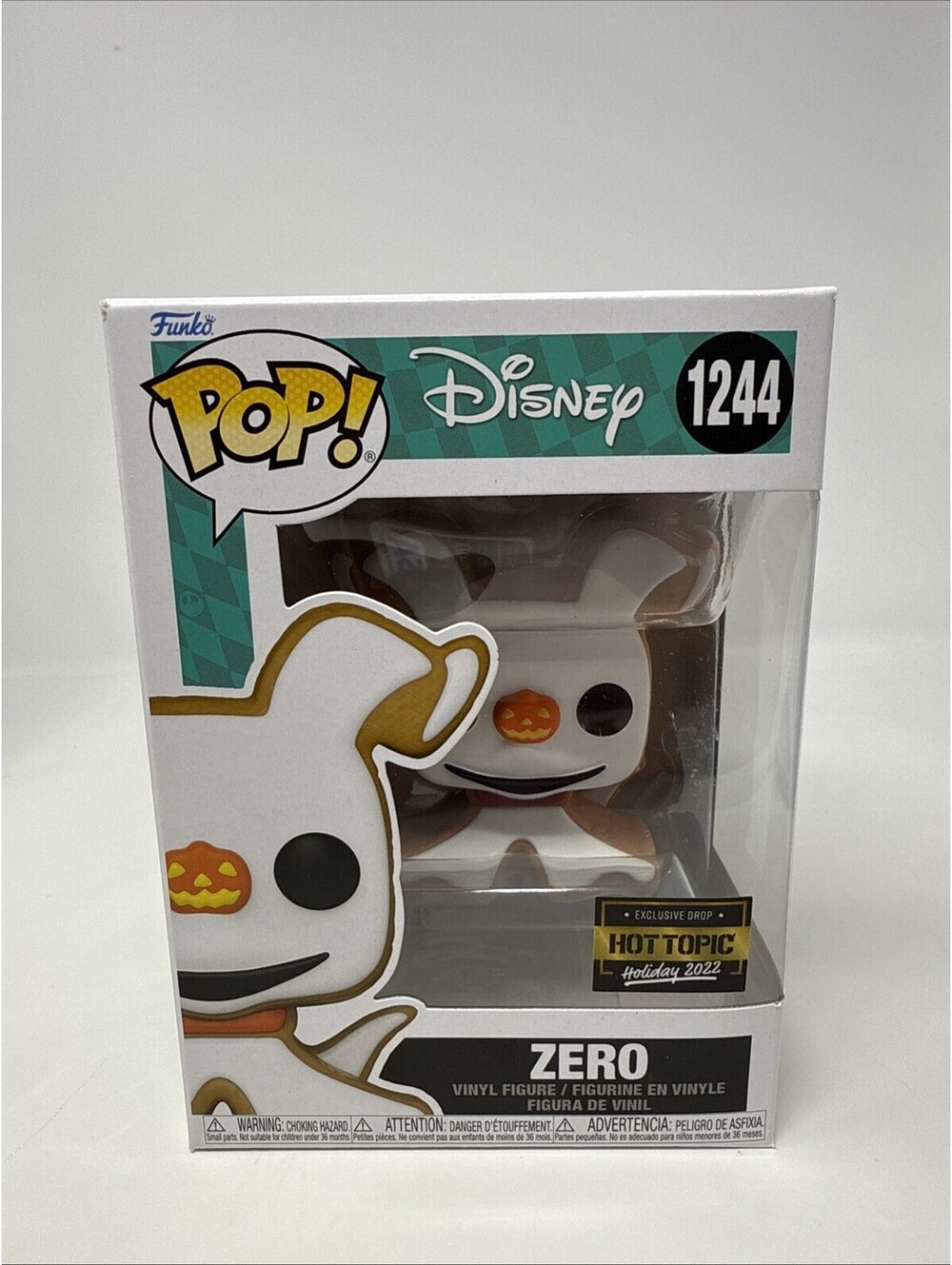 Funko Pop! Disney Nightmare Before Christmas Zero #1244 Vinyl Figurine Exclusive